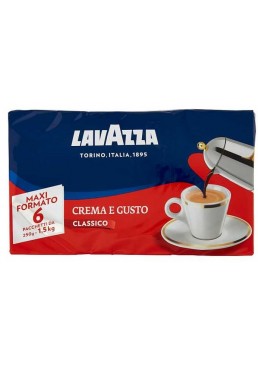 Кава мелена LAVAZZA CREMA E GUSTO, 6 х 250 г